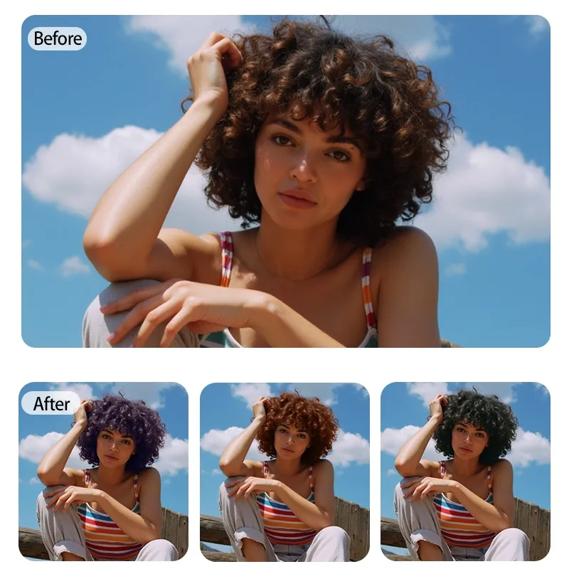 virtual hair color changer