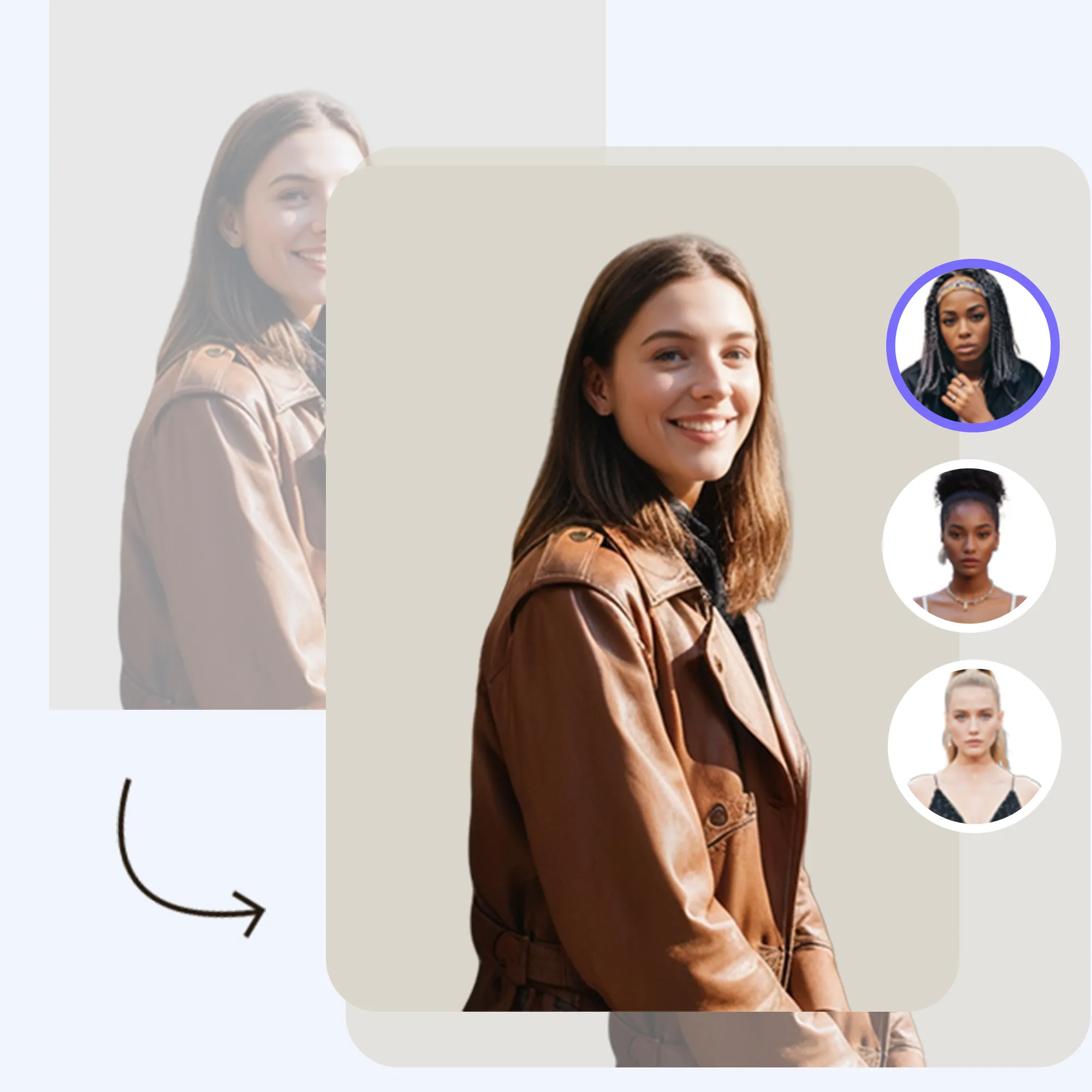 ai hair fashion models