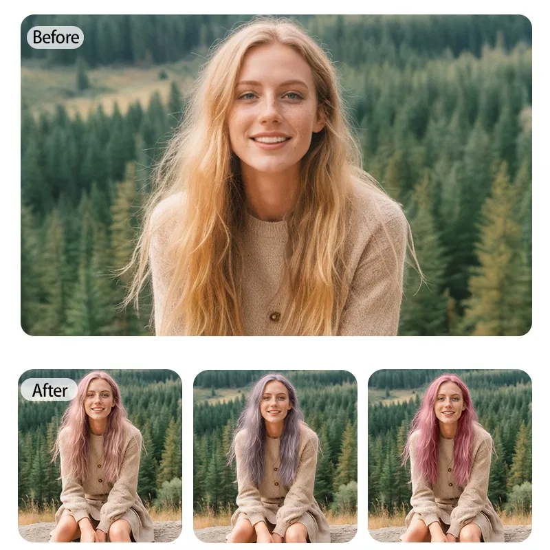 virtual hair color try on