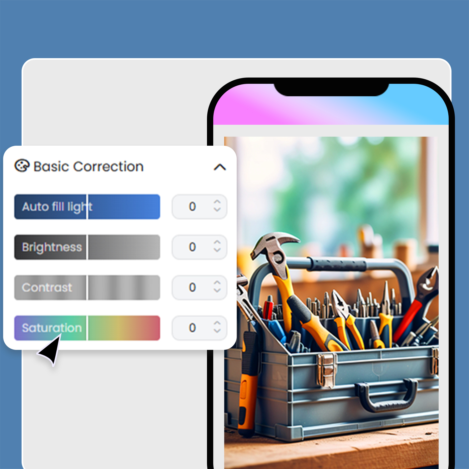 saturation processing image a