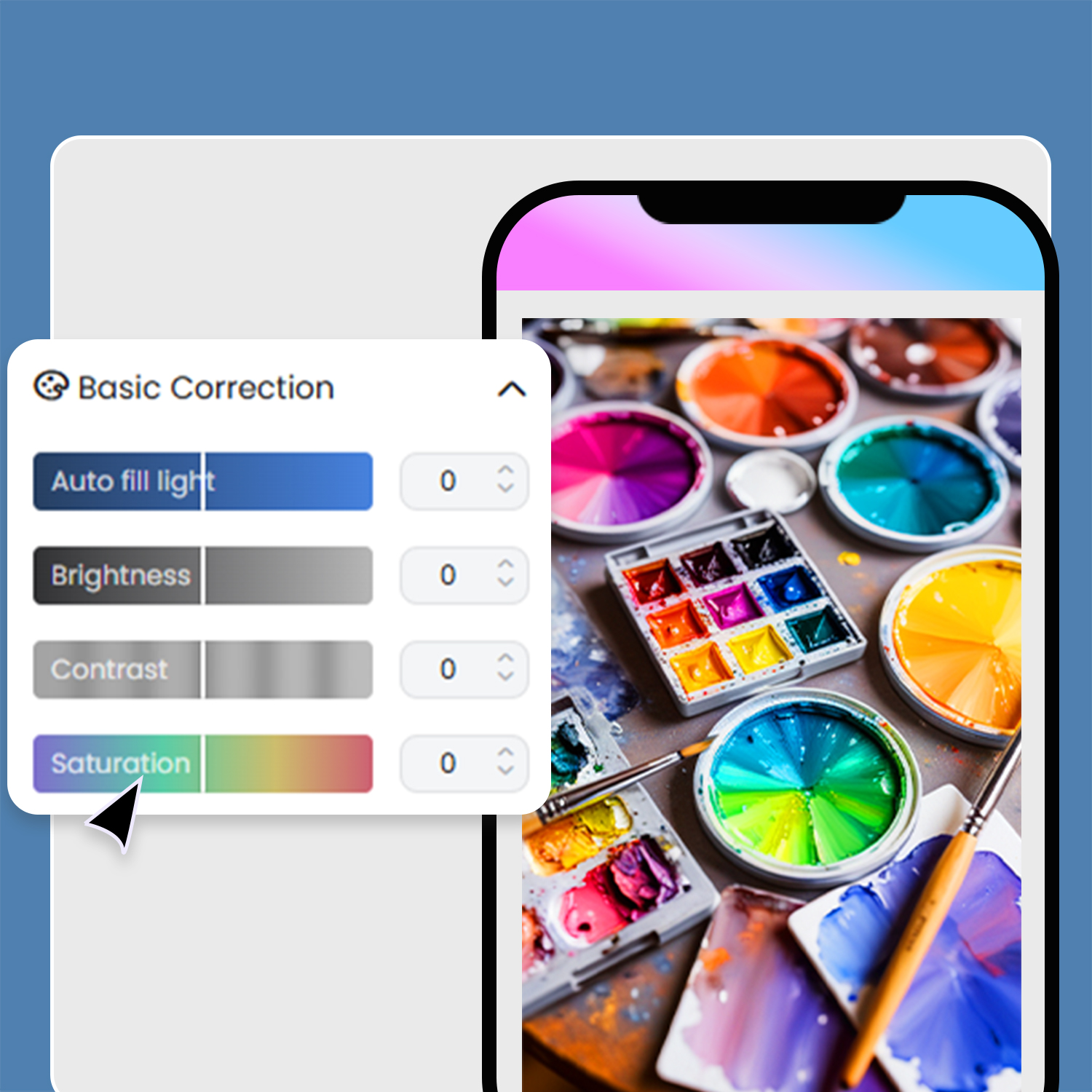 saturation processing image b